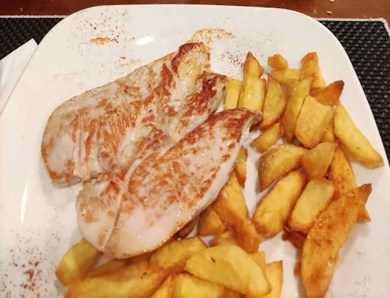 Pechuga de pollo a la brasa