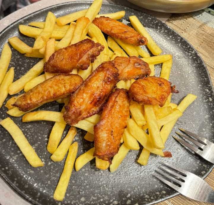 Alitas de pollo crujientes