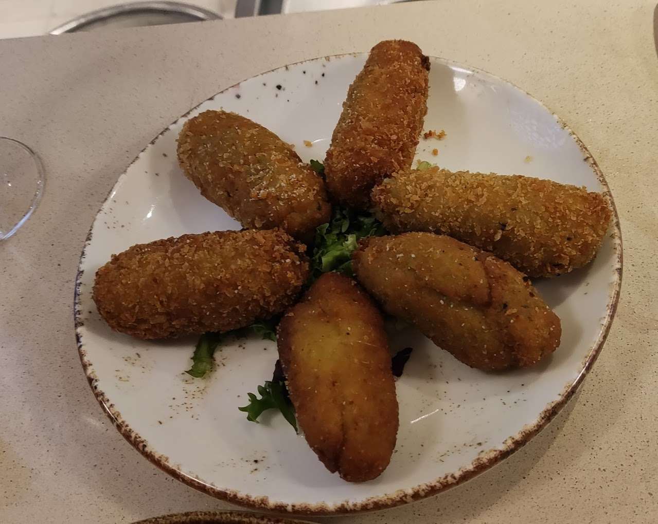 Croquetas de espinacas y queso azul