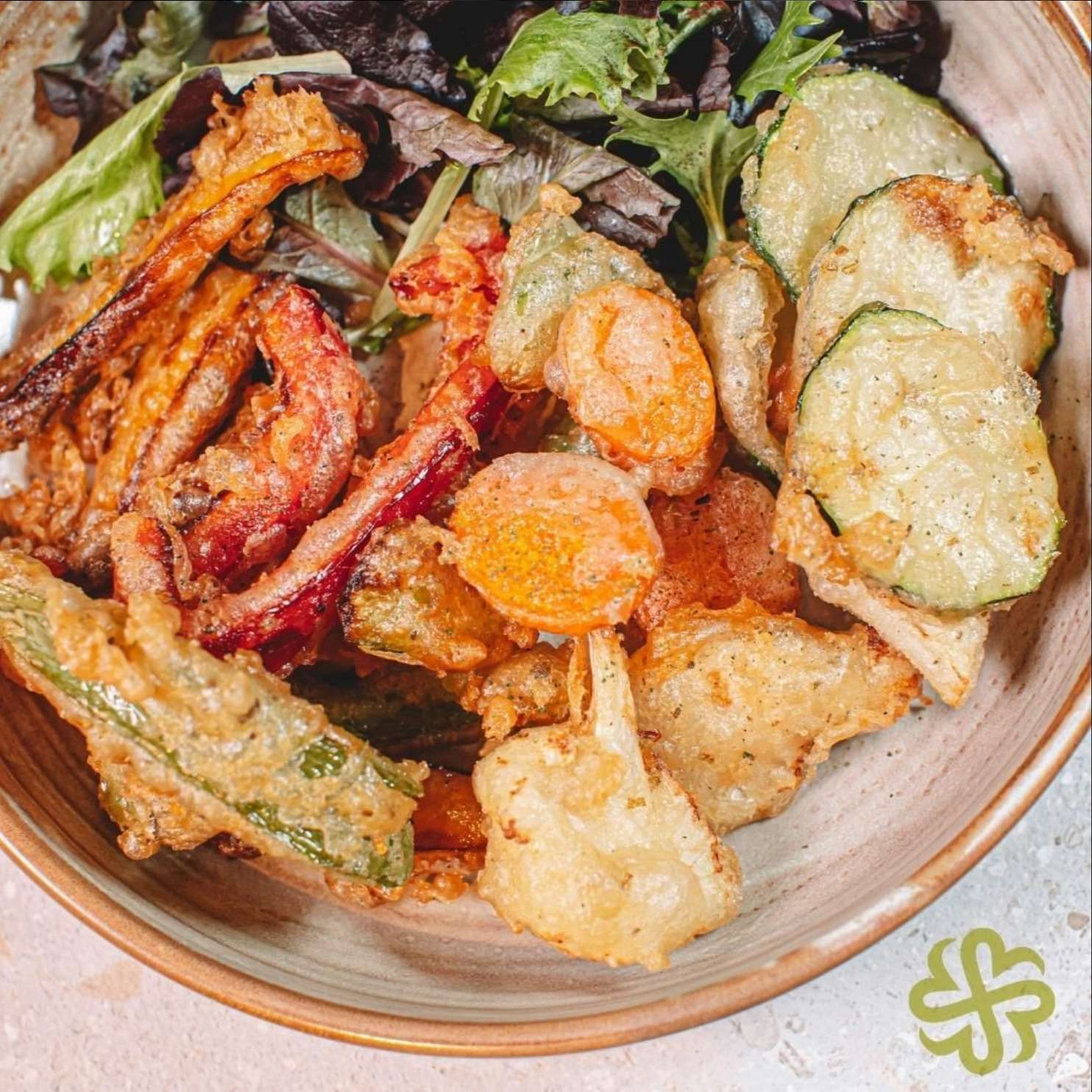 Verduras en tempura