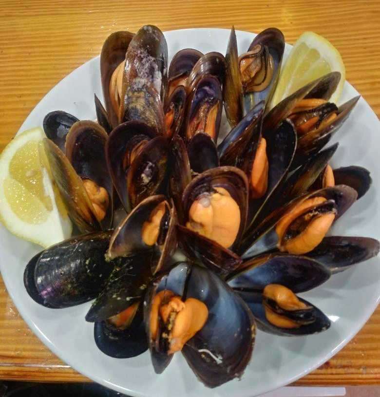 Mejillones al vapor