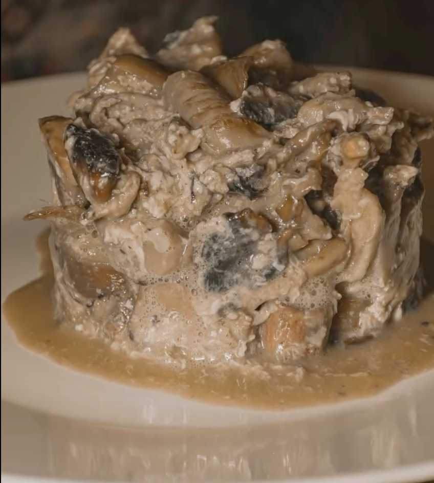 Revuelto de setas y champiñones con aceite de trufa