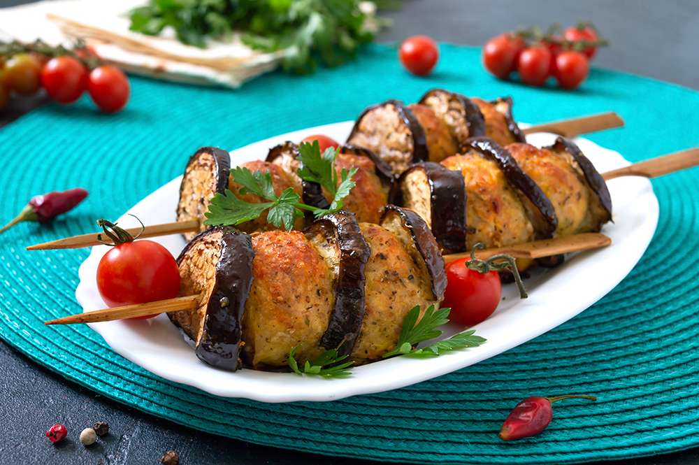Brocheta de verduras