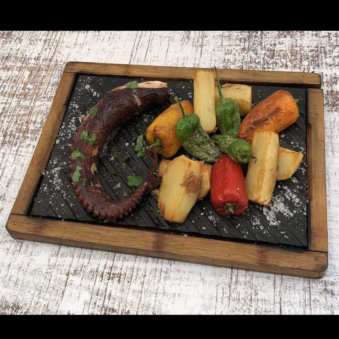 Pata de pulpo y parmentier