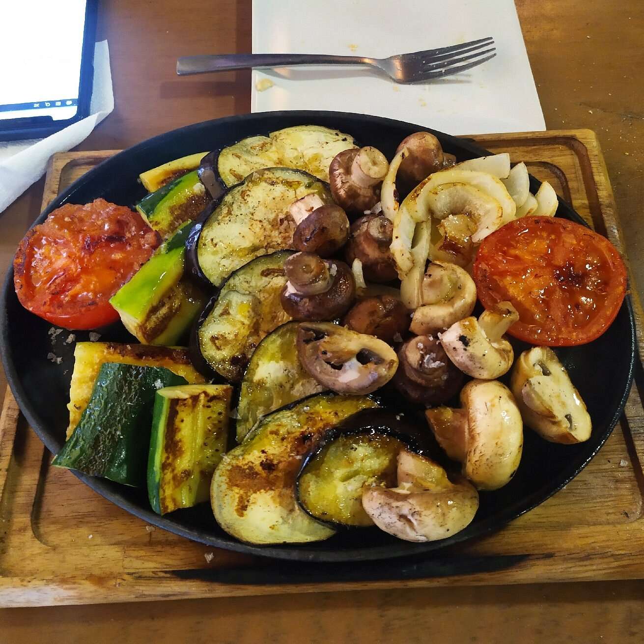 Verduritas a la Brasa con Aceite de Oliva