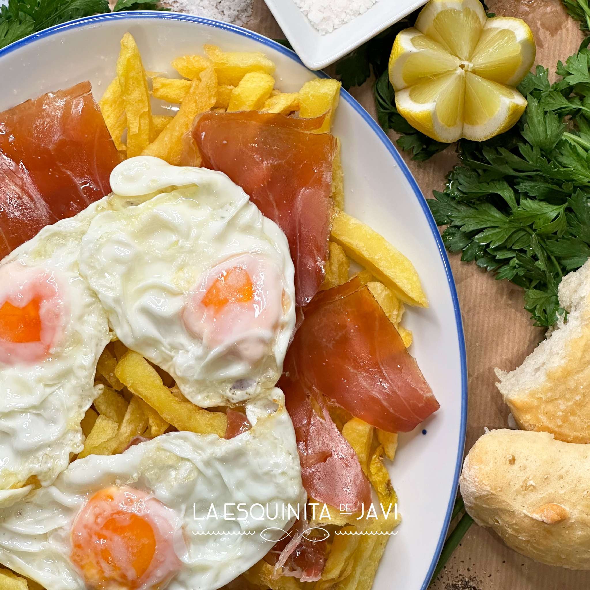 HUEVOS ROTOS C/JAMON