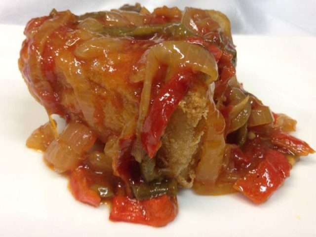 Bacalao con Bresa de Pimientos