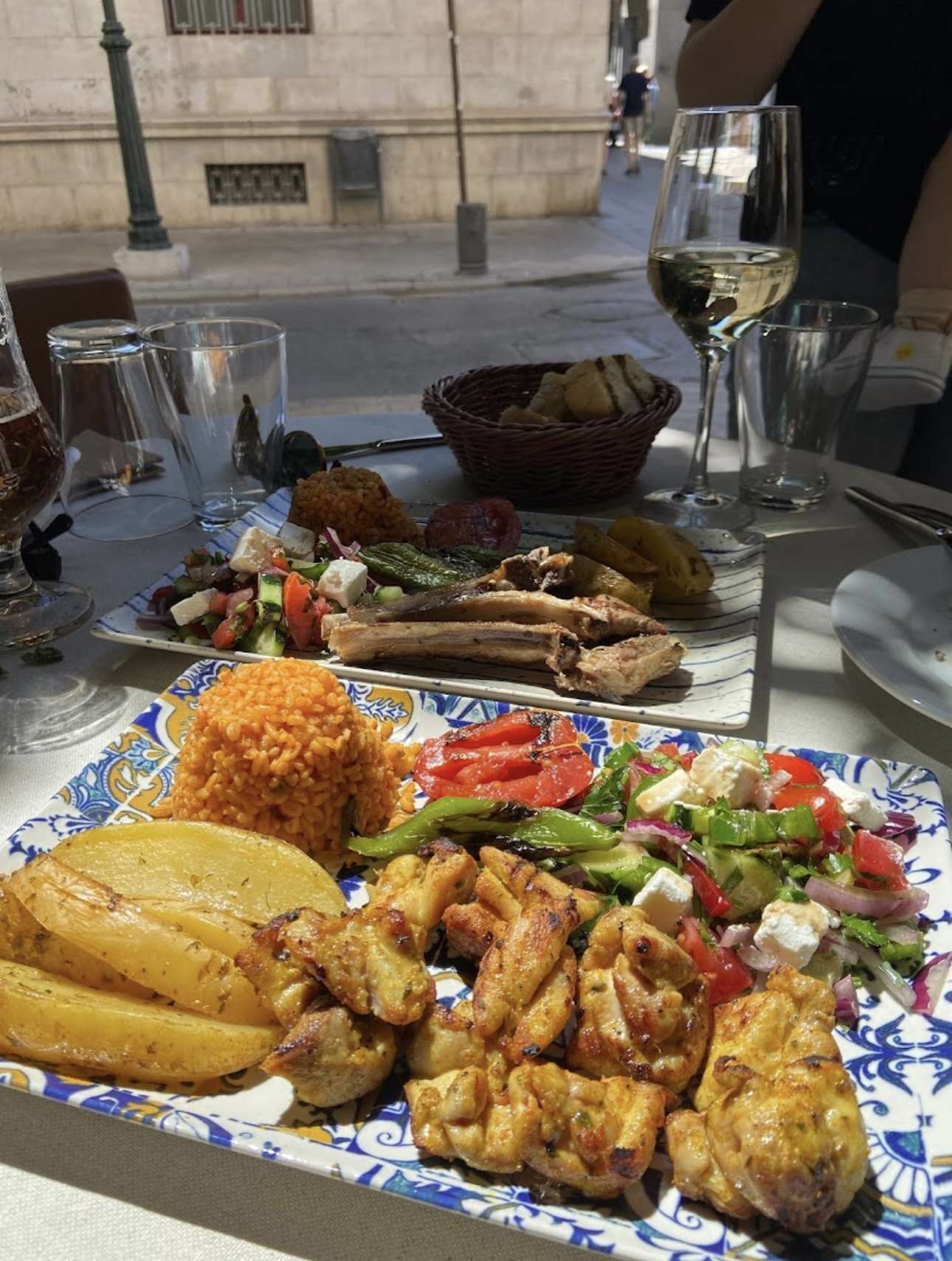 Brochetas de pollo