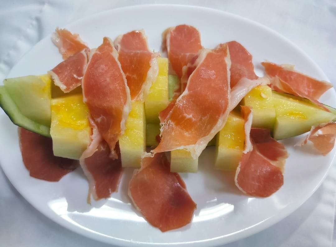 Melón con jamón