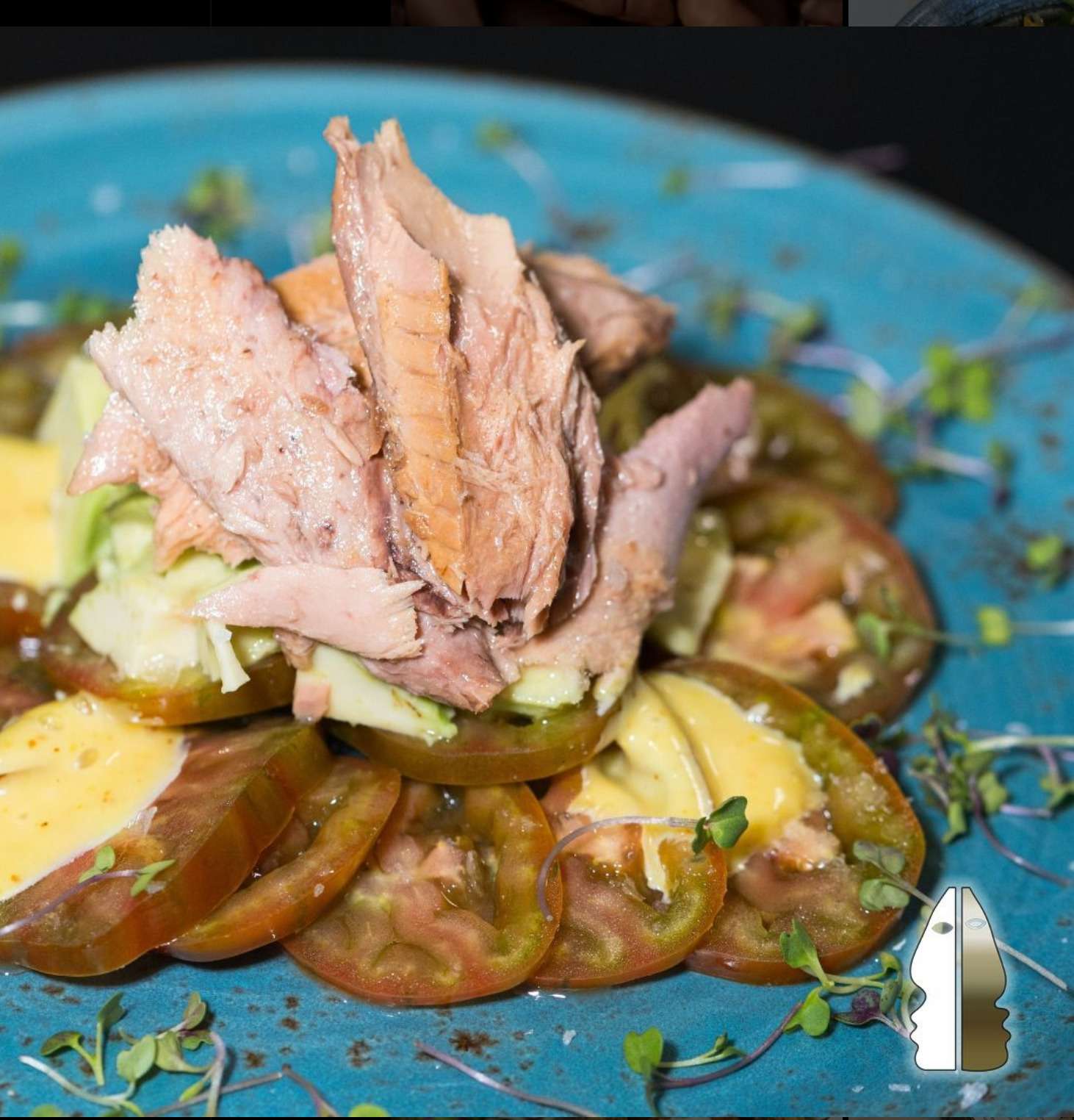 Ensalada de tomate y melva