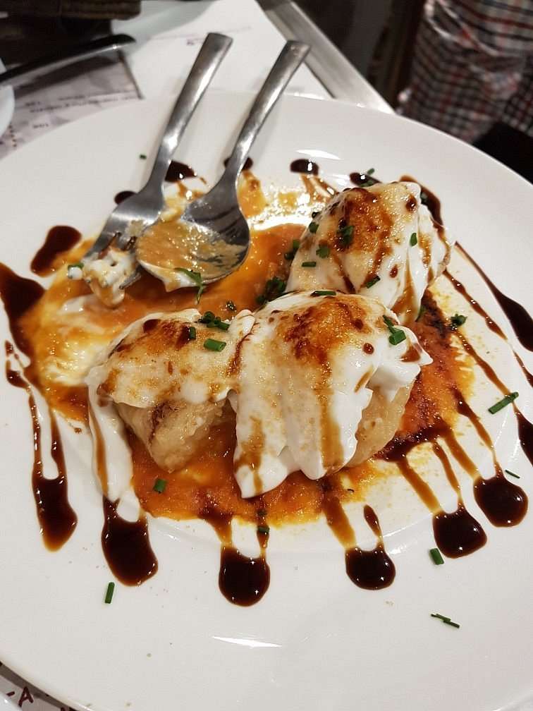 Daditos de bacalao gratinado