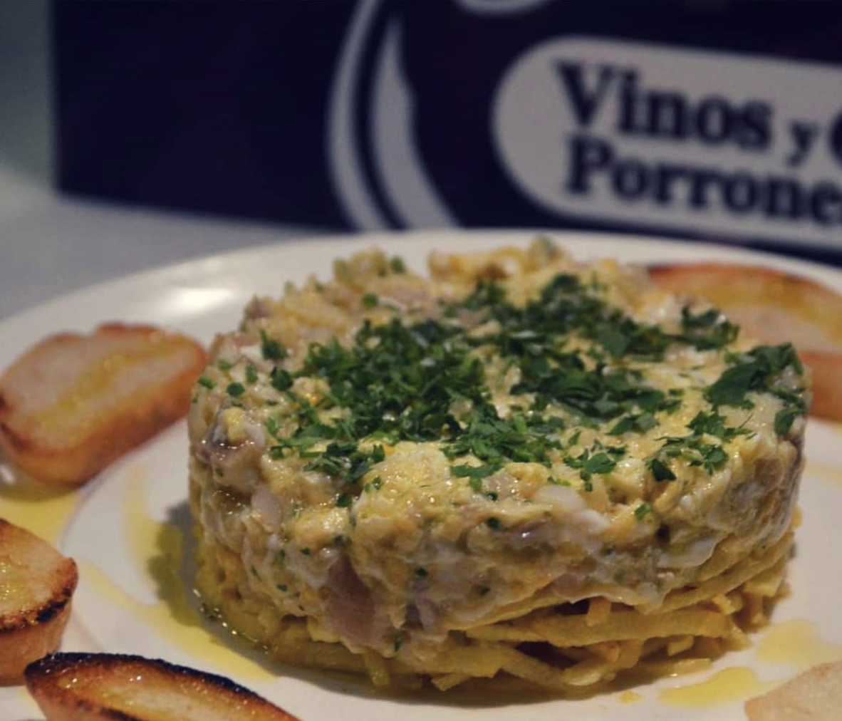 Revuelto de bacalao