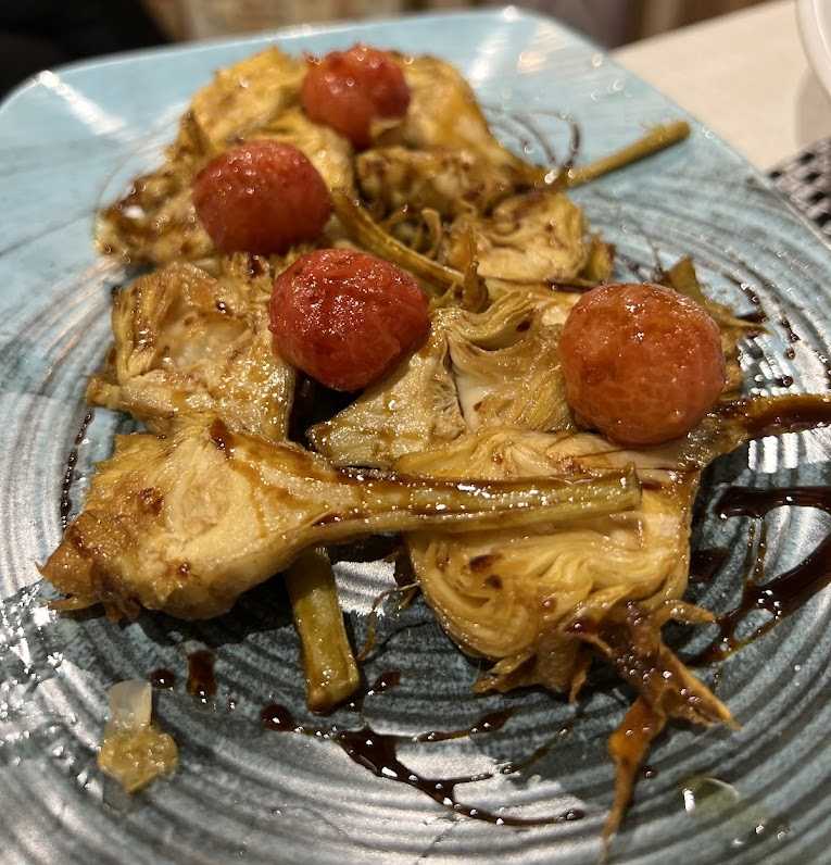 ALCACHOFAS SALTEADAS CON JAMÓN