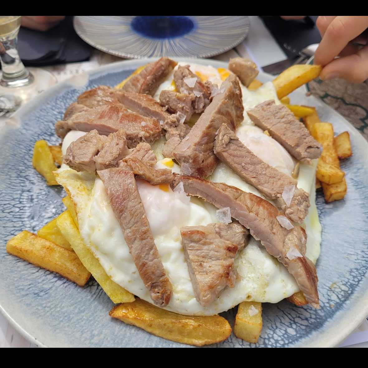 HUEVOS ROTOS CON PRESA IBÉRICA