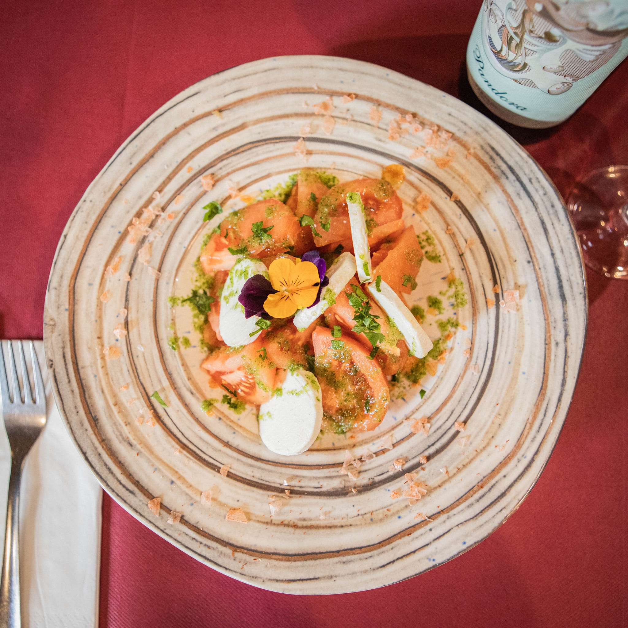 Tomate aliñado al gusto