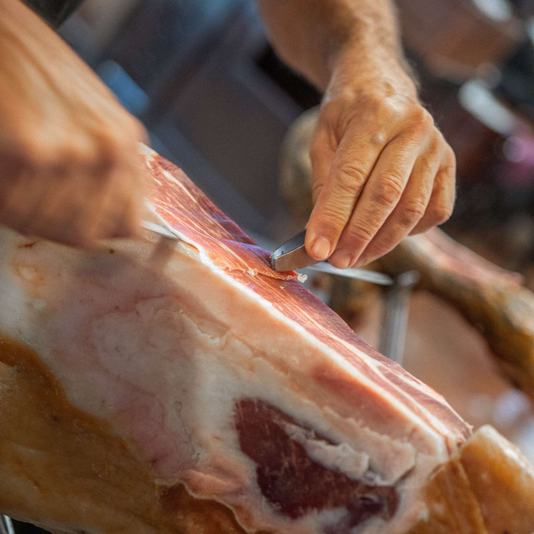 Jamón duroc corte a cuchillo