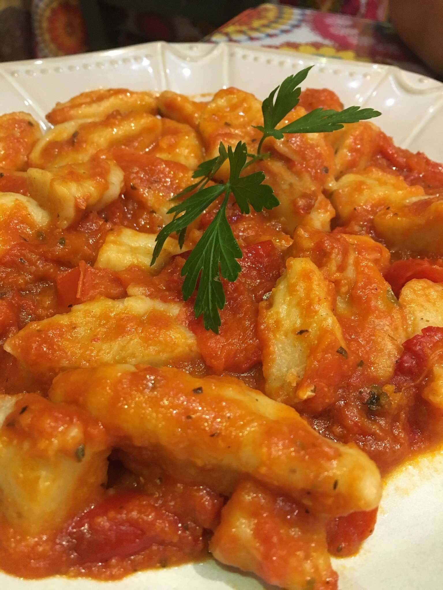 Gnoqui con Tomate, Mantequilla y Queso