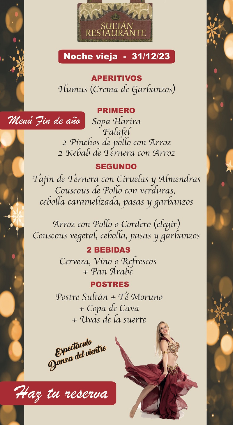 Menú fin de año