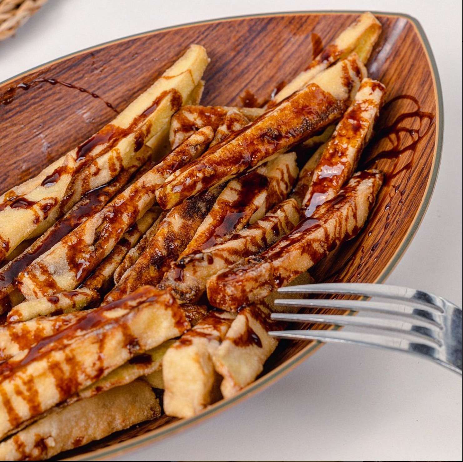 Berenjenas fritas con miel