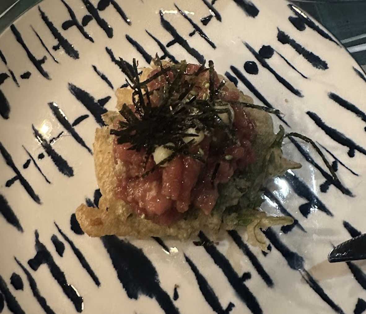 Tartar de atún rojo con toque asiáticos