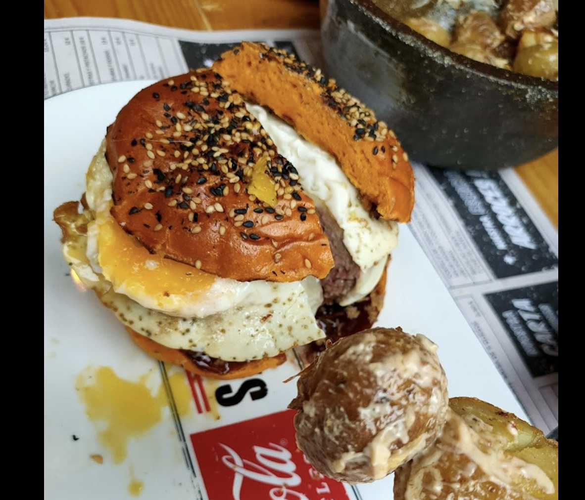 Hamburguesa de costillas desmigada