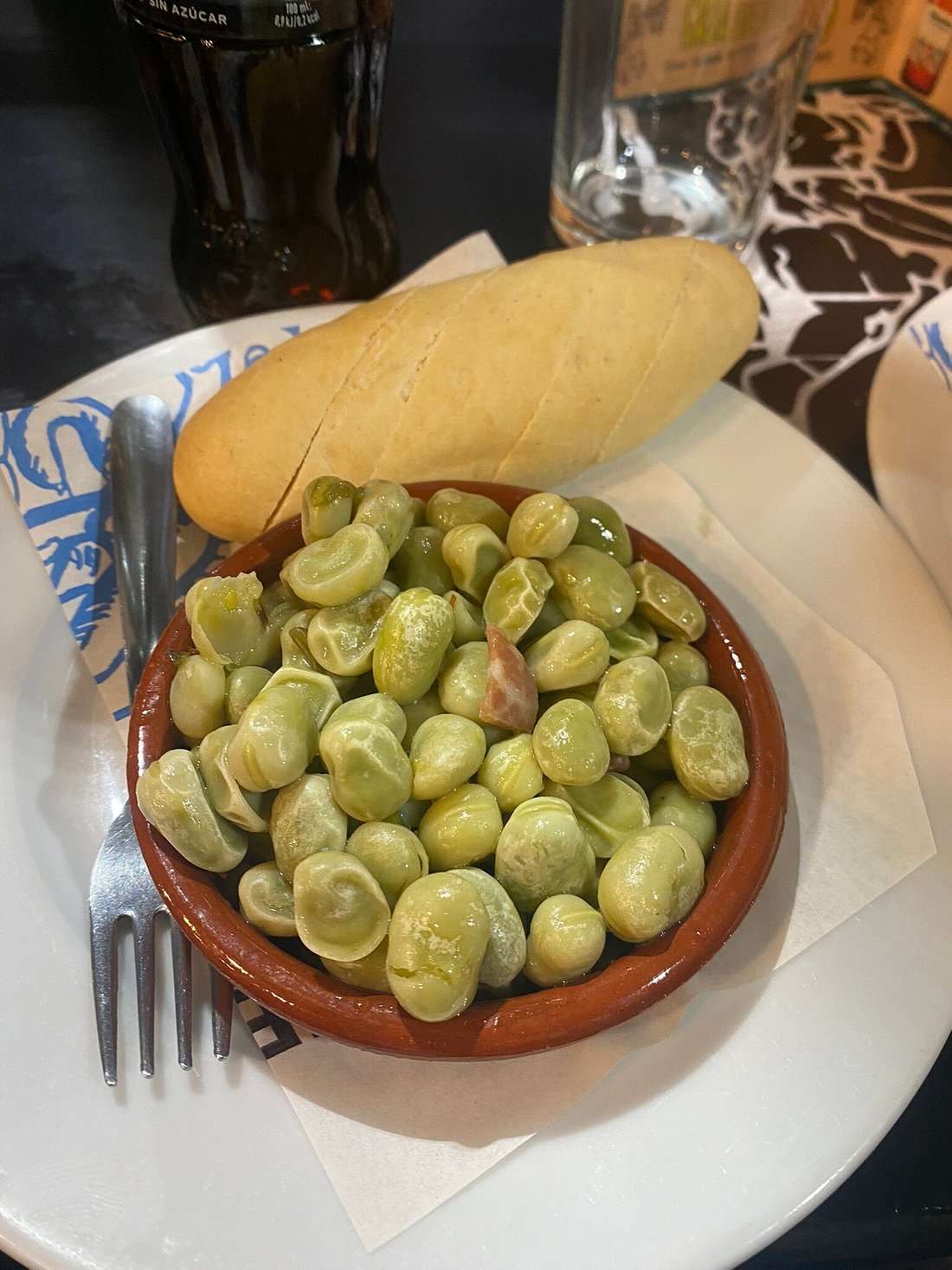 CAZUELITA DE HABAS CON JAMÓN