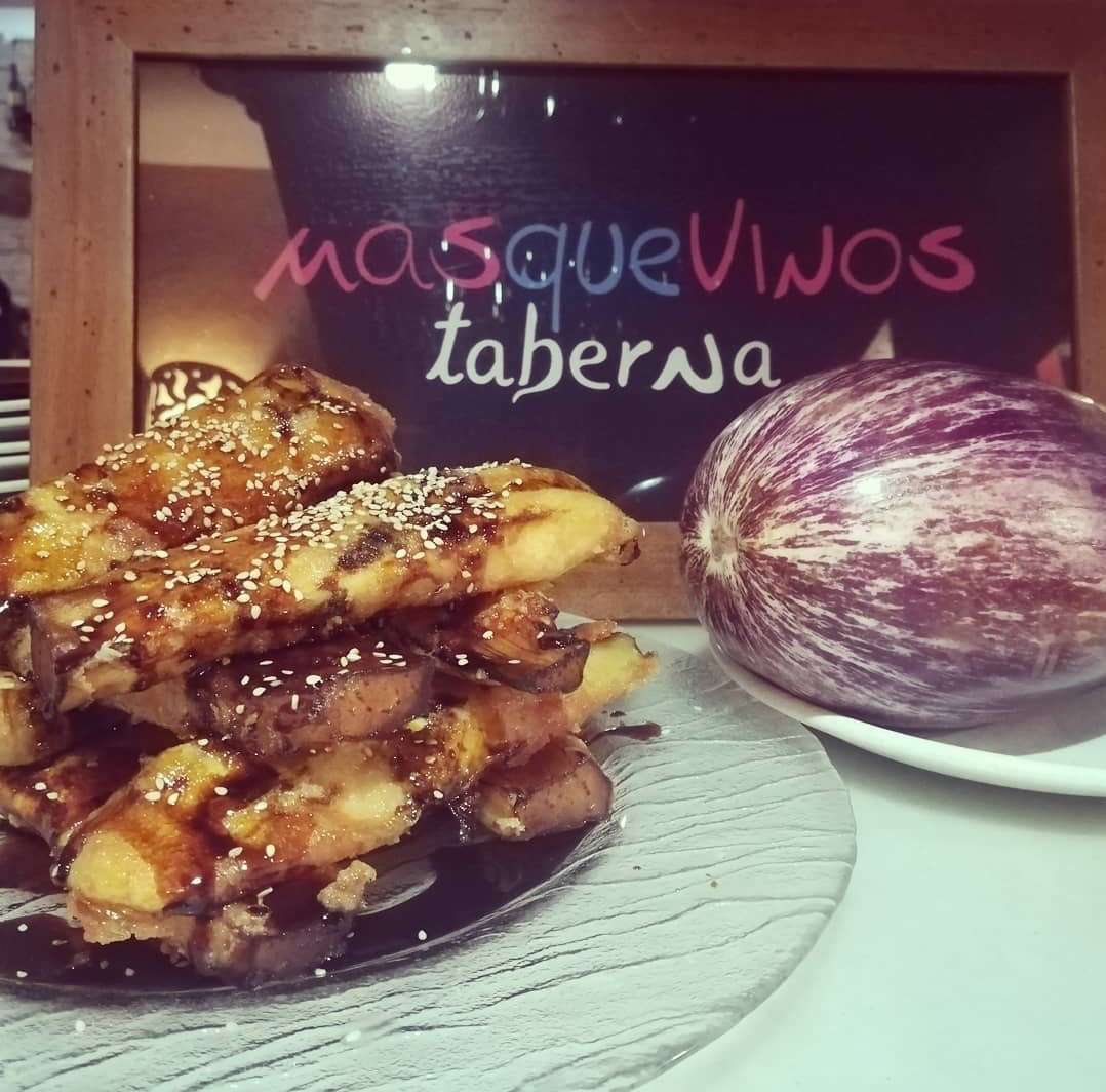 Berenjenas con miel de caña