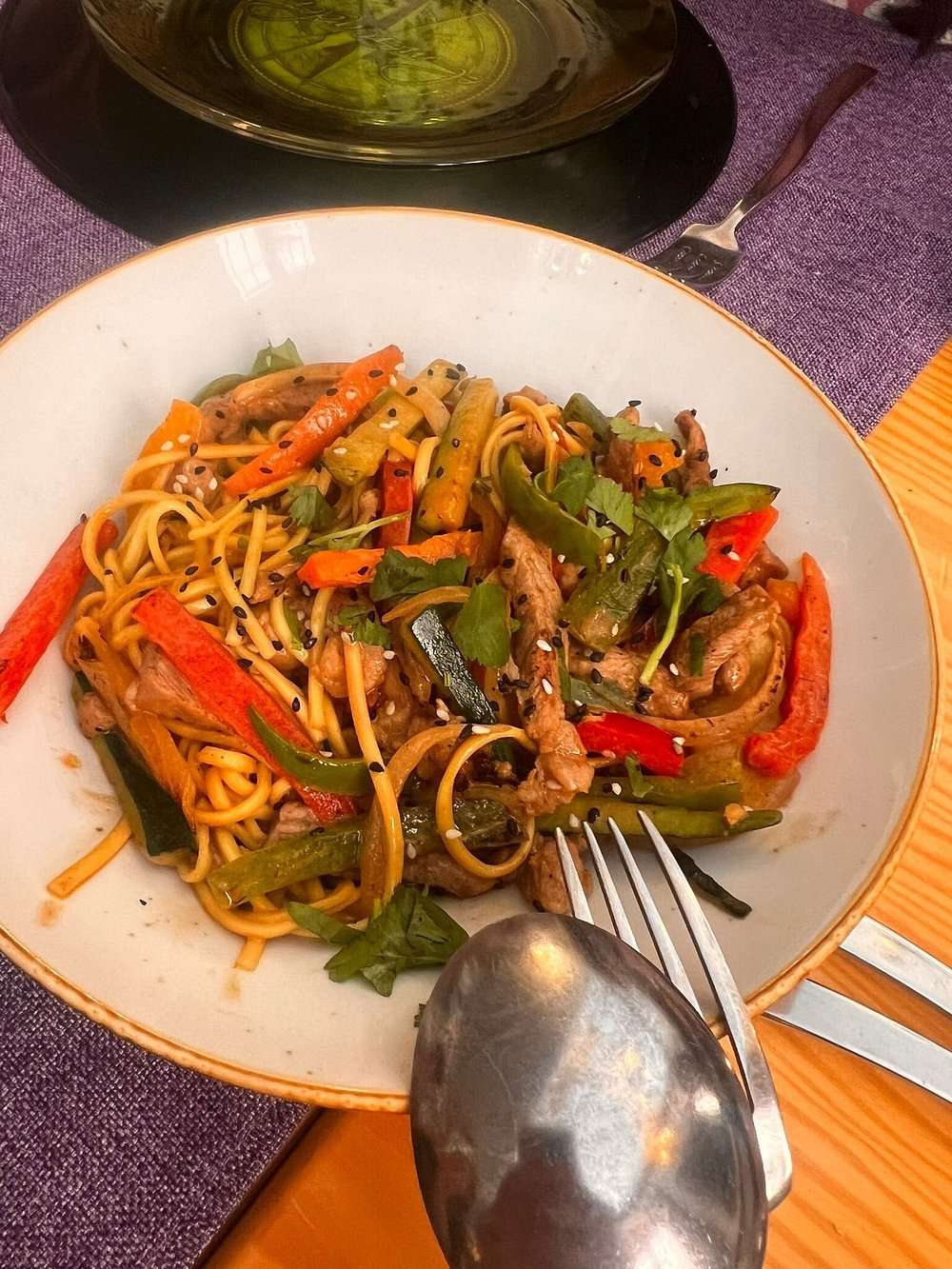 Wok de presa ibérica