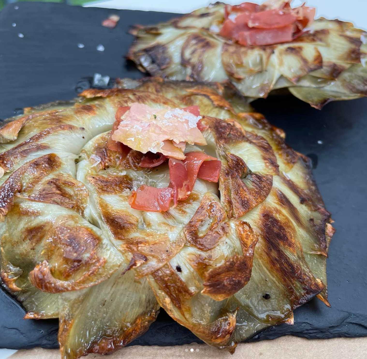 Alcachofas a la brasa