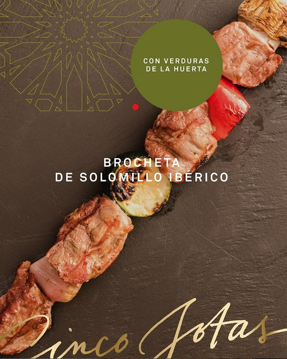 Brocheta solomillo de cerdo ibérico